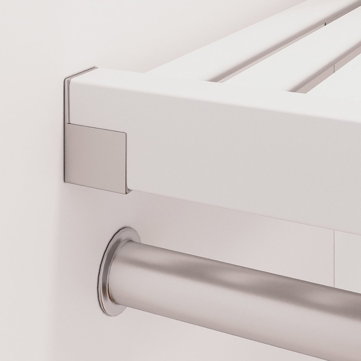 Solid Wood Closet Organizer with 2 Drawers and Doors Shaker - John Louis Home - Closet Organizers