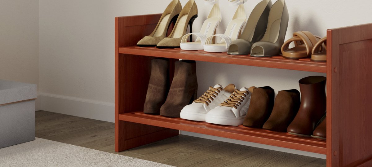 Solid Wood Stackable Rack Shelf Units - John Louis Home