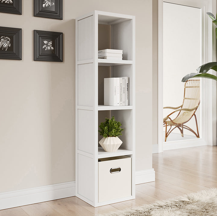 White John Louis Home 4 cube tall organizer in hallway