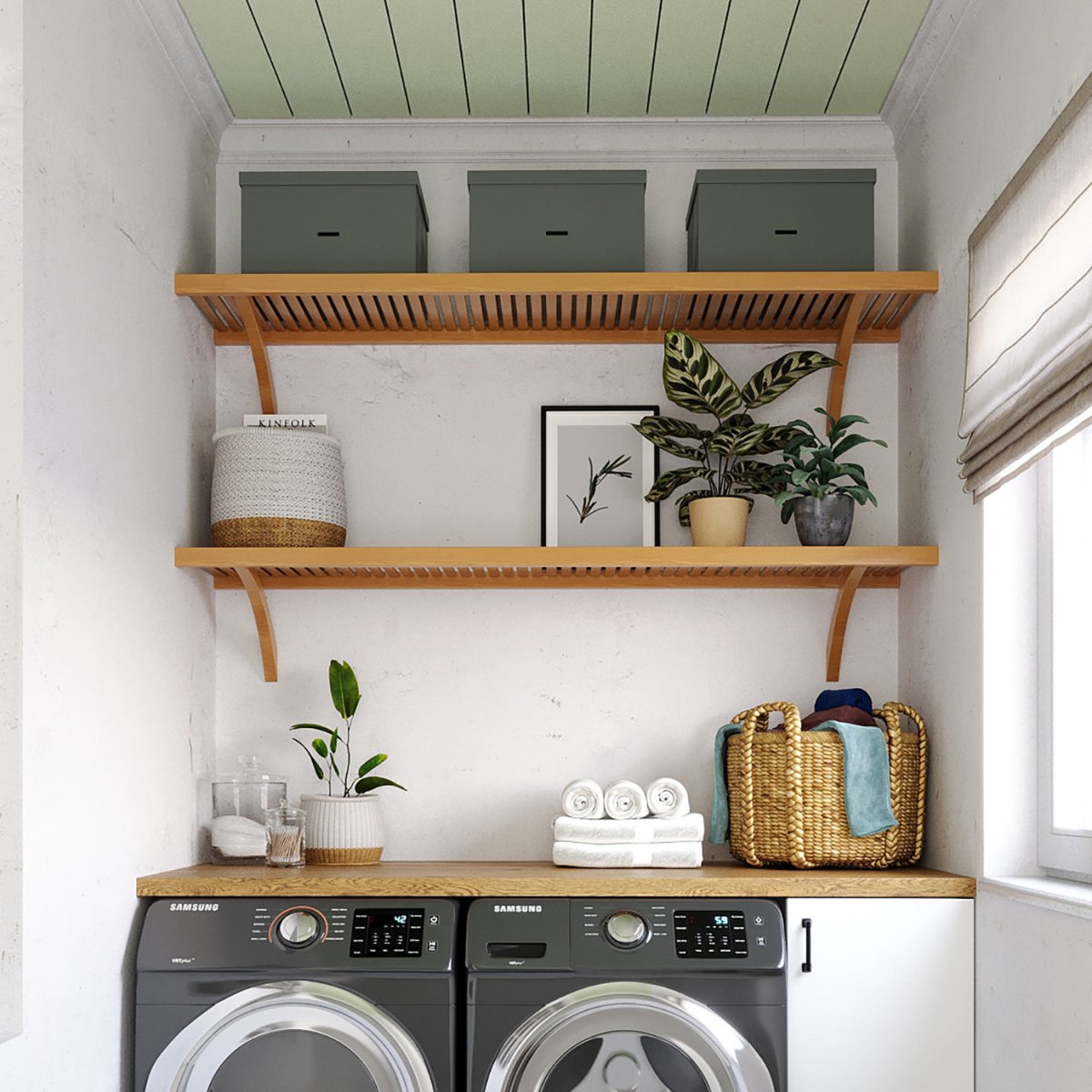 Solid Wood 4 ft. Shelf Kit - John Louis Home - Closet Shelves