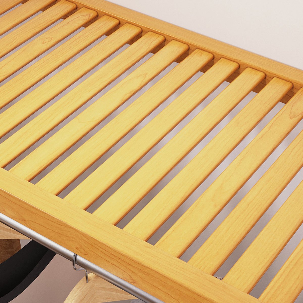 Solid Wood 4 ft Shelf Kit with Bar - John Louis Home - Closet Shelves